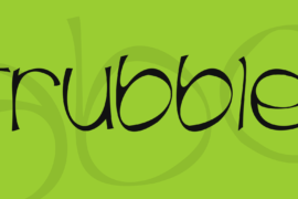 Trubble Font