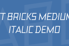 TT Bricks Medium Italic DEMO Font