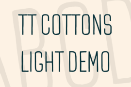 TT Cottons Light DEMO Font