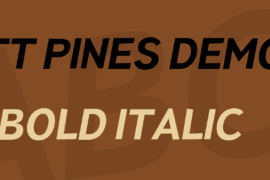 TT Pines DEMO Font