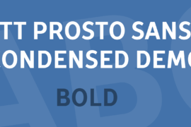 TT Prosto Sans Condensed DEMO Font