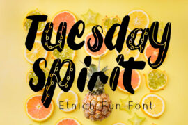 Tuesday_Spirit Font