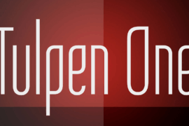 Tulpen One Font