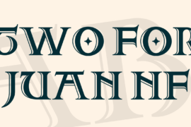 Two For Juan NF Font