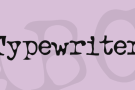 Typewriter Font