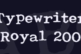 Typewriter Royal 200 Font