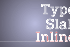 Typo Slab Inline Demo Font