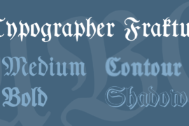 Typographer Fraktur Font Family