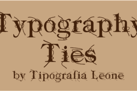 Typography ties Font