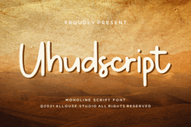 Uhudscript Demo Font