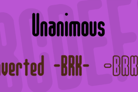 Unanimous Font Family
