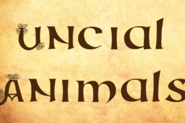Uncial Animals Font