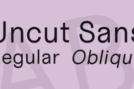 Uncut Sans Font Family