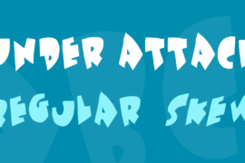 Under attack Font Family