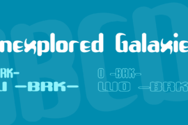 Unexplored Galaxies Font Family