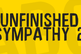 Unfinished Sympathy 2 Font