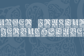 Unger-Fraktur Zierbuchstaben Font