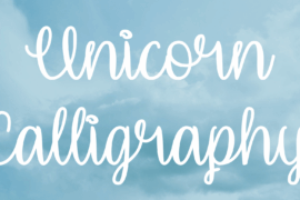 Unicorn Calligraphy Font
