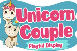 Unicorn Couple – Personal Use Font