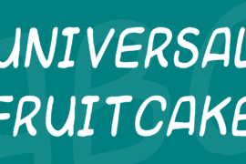 Universal fruitcake Font