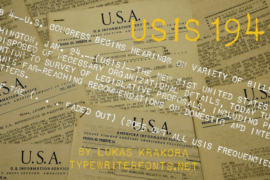 USIS 1949 Font
