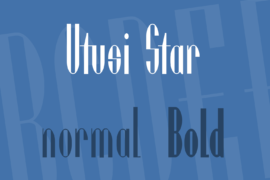Utusi Star Font Family