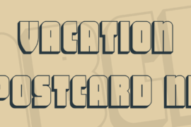 Vacation Postcard NF Font