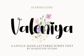 Valeniya – Personal use Font