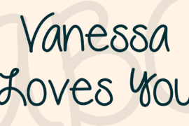 Vanessa Loves You Font