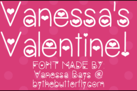 Vanessas Valentine Font