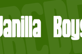 Vanilla Boys Font