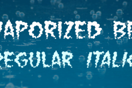 Vaporized BB Font Family