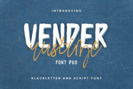 Vender Rustime Demo Font Family
