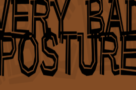 Very bad posture Font