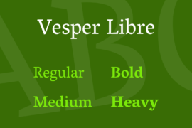 Vesper Libre Font Family