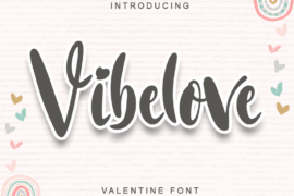 Vibelove – Personal Use Font