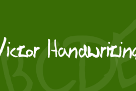 Victor Handwriting Font