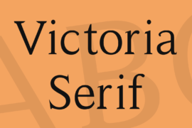 Victoria Serif Font
