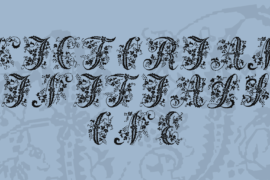 Victorian Initials One Font