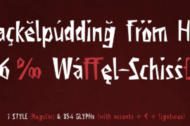 Viktors Littl Creepy Horror Font