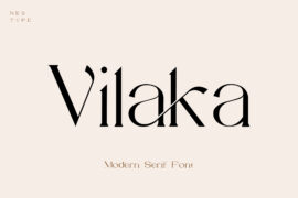Vilaka Modern Serif Font Demo! Font