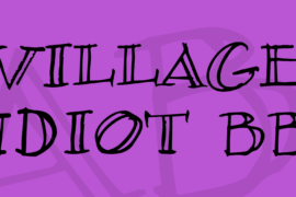 Village Idiot BB Font