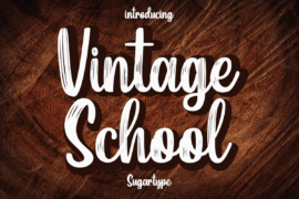 Vintage School Font