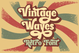 Vintage Waves Font