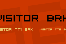Visitor BRK Font Family
