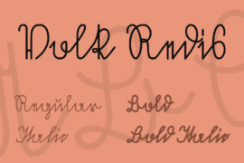 Volk Redis Font Family