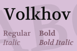 Volkhov Font Family