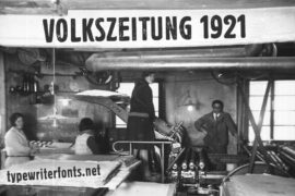 Volkszeitung 21 Font