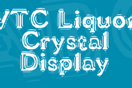 VTC Liquor Crystal Display Font