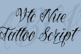 Vtc Nue Tattoo Script Font